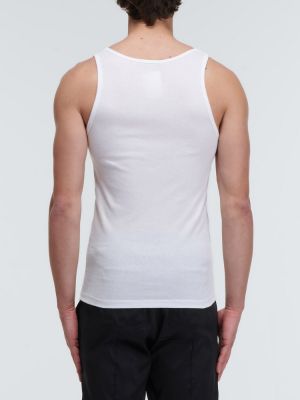 Camiseta de algodón Tom Ford blanco
