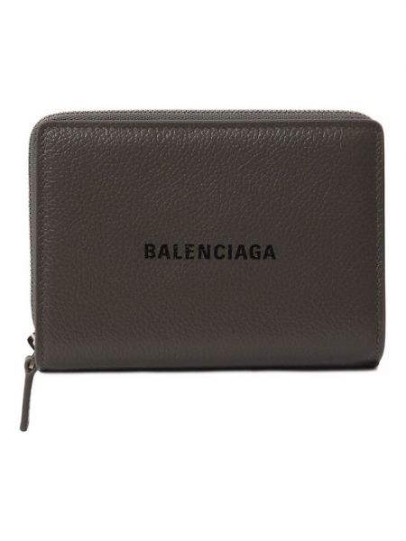 Кожаный кошелек Balenciaga серый