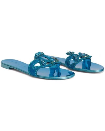 Sandale ohne absatz Giuseppe Zanotti blau