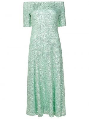 Flitrované šaty Gloria Coelho zelená