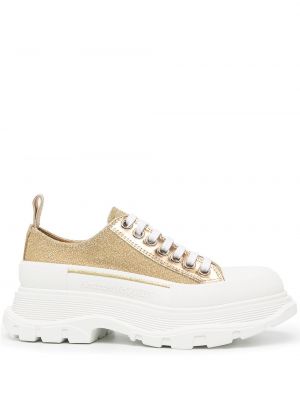 Tykk sneakers Alexander Mcqueen gull