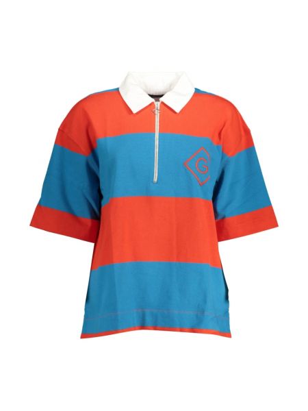 Poloshirt mit reißverschluss aus baumwoll Gant rot