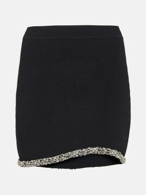 Křišťálové mini sukně Simkhai černé