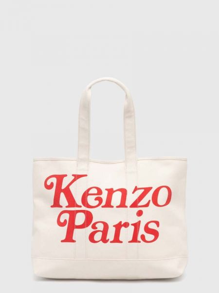 Pamučna torbica Kenzo bež