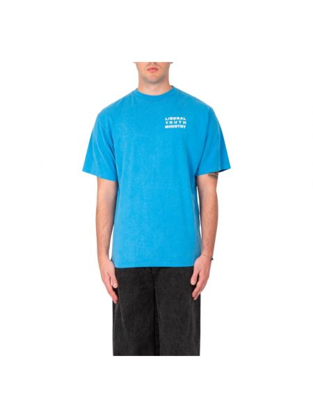 Retro hemd Liberal Youth Ministry blau