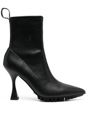 Ankle boots mit print Versace Jeans Couture schwarz