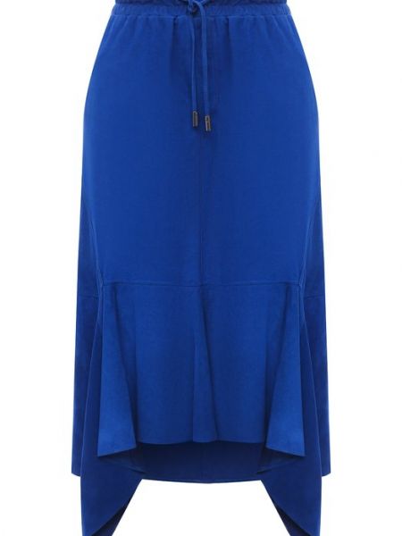 Замшевая юбка Tom Ford синяя