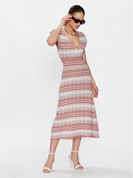 Трикотажное платье Morgan розовое