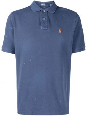 Polo krekls ar izšuvumiem Polo Ralph Lauren zils