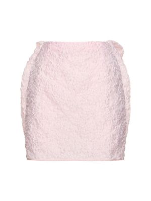 Φούστα mini με φιόγκο Cecilie Bahnsen ροζ