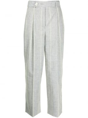 Pantalones de cintura alta Lorena Antoniazzi gris