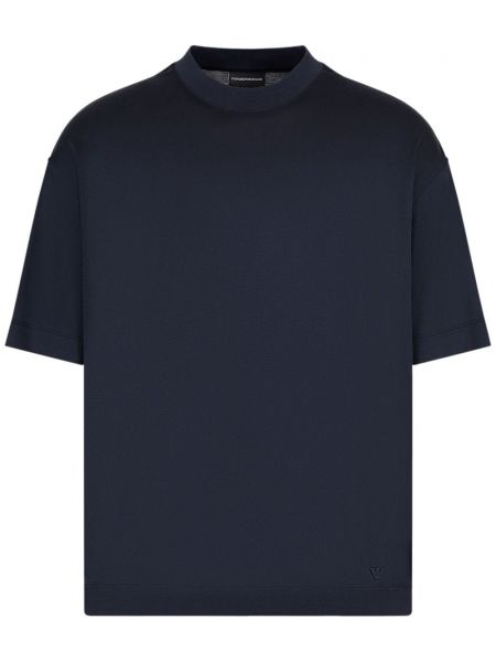 Marškinėliai Emporio Armani mėlyna