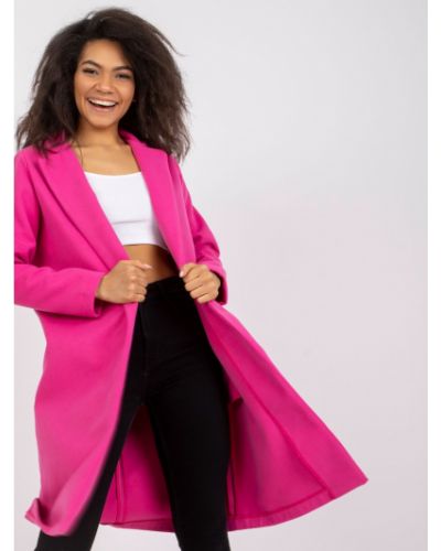 Kabát Fashionhunters rózsaszín