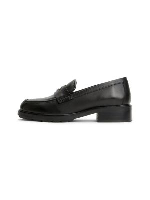 Кожени ниски обувки Tommy Hilfiger черно