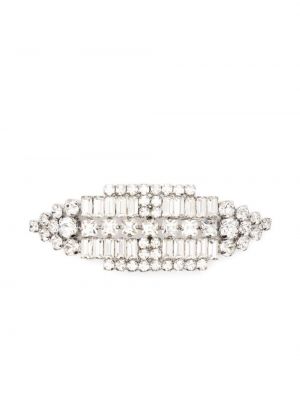Brosche mit kristallen Christian Dior silber
