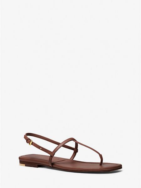 Кожаные сандалии Michael Kors Collection коричневые