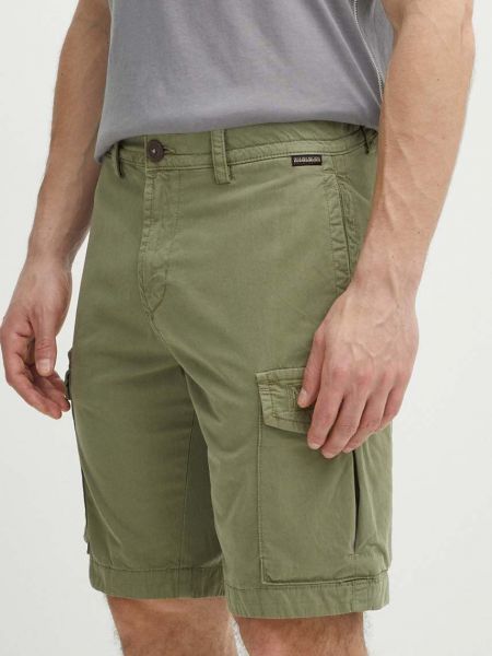 Pantaloni din bumbac Napapijri verde