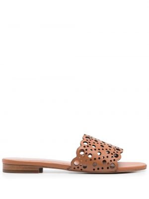 Sandaletter med slip-on Twinset brun