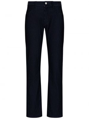 Menčestrové džínsy s rovným strihom Emporio Armani čierna