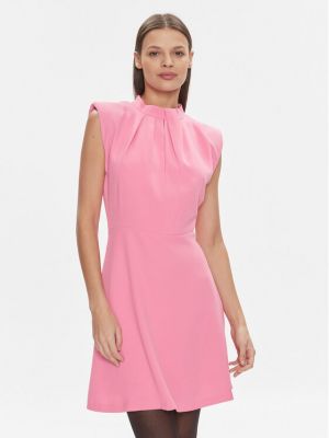 Коктейлна рокля Hugo розово