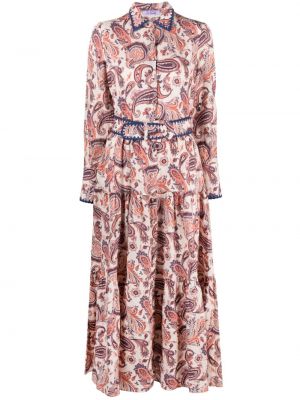 Šaty s potlačou s paisley vzorom Mc2 Saint Barth
