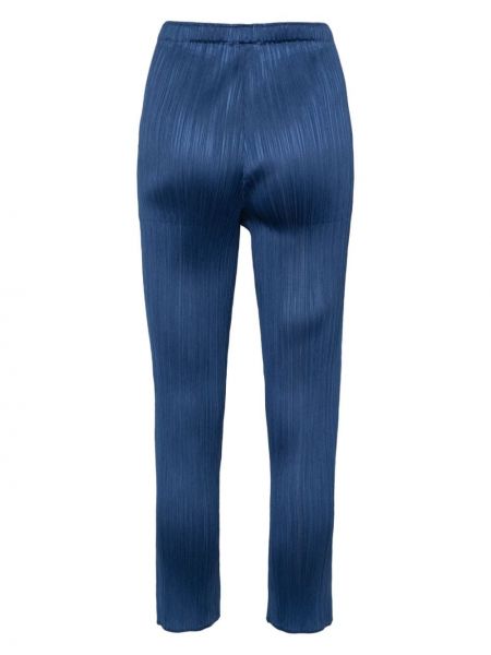 Pantaloni plissettati Pleats Please Issey Miyake blu
