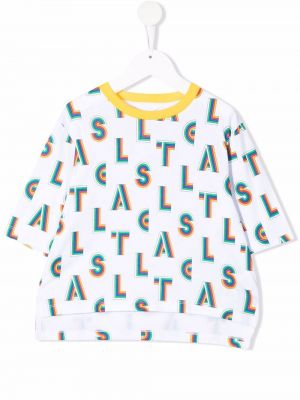 Trykt t-skjorte for jenter Stella Mccartney Kids hvit