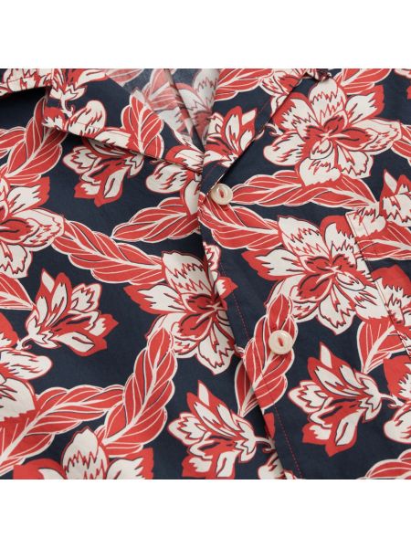 Camisa de algodón de flores con estampado Brooks Brothers