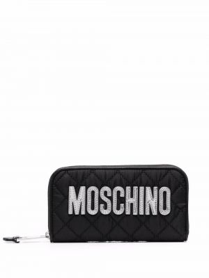 Prešívaná peňaženka Moschino čierna