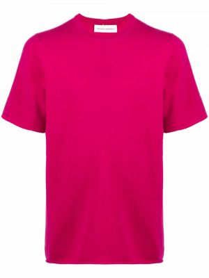 Camiseta de cachemir de punto Extreme Cashmere rosa