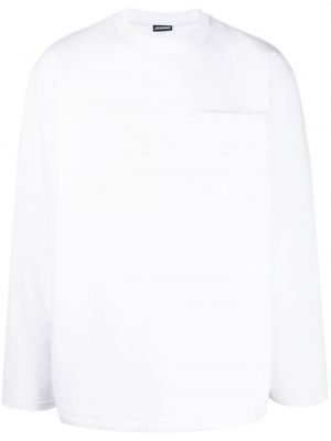 Sweat col rond col rond Jacquemus blanc