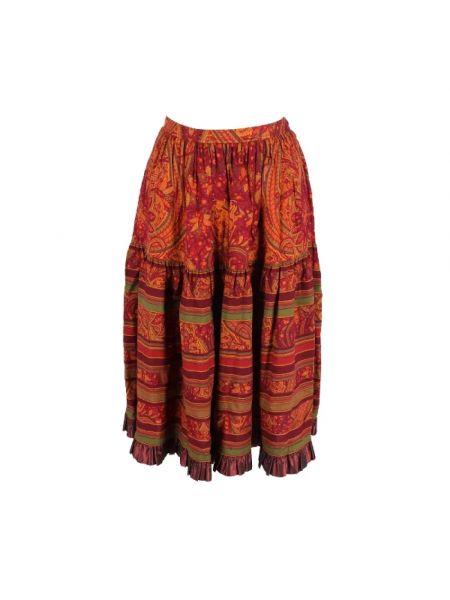 Spódnica bawełniana retro Yves Saint Laurent Vintage