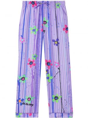 Pantaloni de mătase Az Factory violet