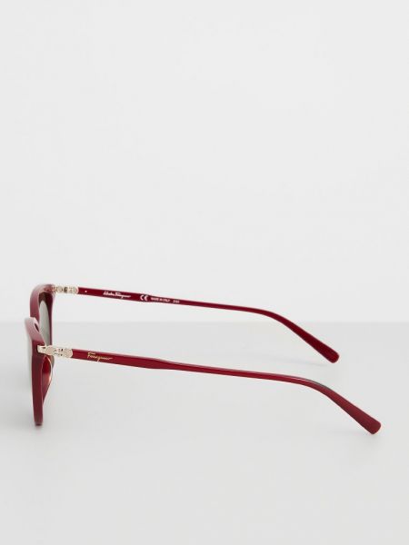 Okulary przeciwsłoneczne Ferragamo bordowe