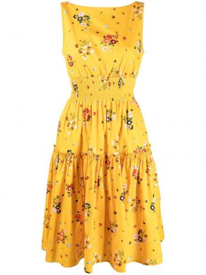 Trykt floral dress Kate Spade gul