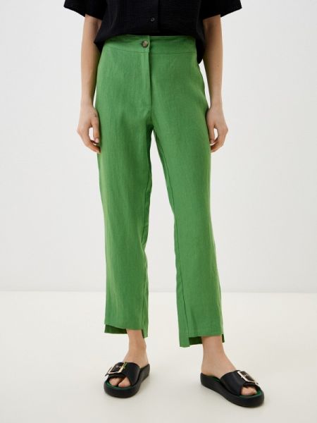 Прямые брюки Helmidge зеленые