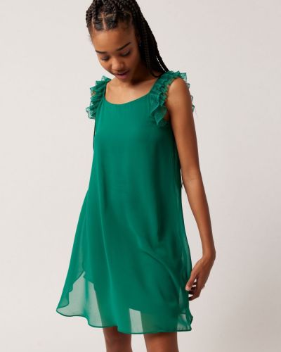 Koktel haljina Naf Naf zelena