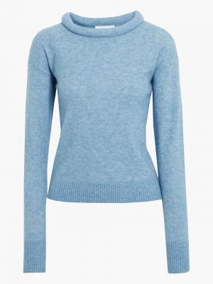 Sweter wełniany Helmut Lang, niebieski