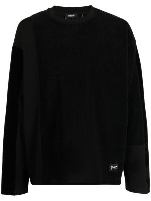 T-shirt en coton avec manches longues Five Cm noir