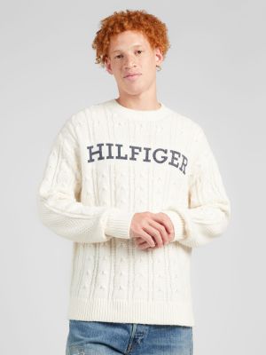 Pullover oversize Tommy Hilfiger bianco