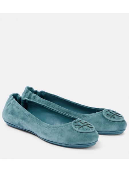 Mocka ballerinas Tory Burch blå