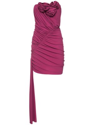 Jersey mini obleka Magda Butrym vijolična