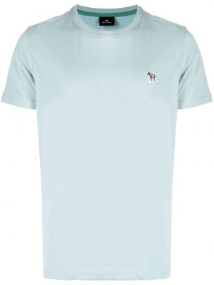 T-shirt zebrato Ps Paul Smith blu