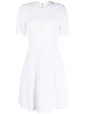 Žakárové šaty Givenchy bílé