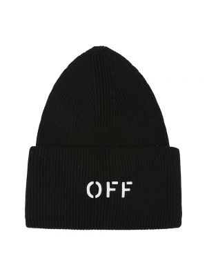 Dzianinowa czapka relaxed fit Off-white