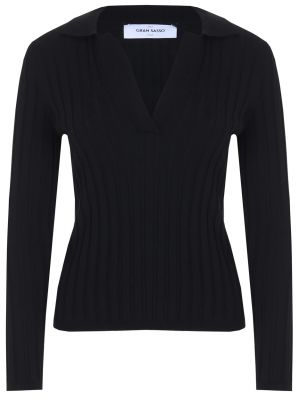 Шерстяной свитер Gran Sasso черный