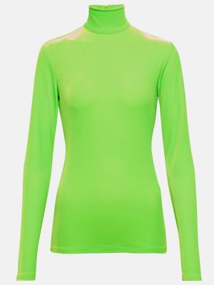 Top con cuello alto Victoria Beckham verde