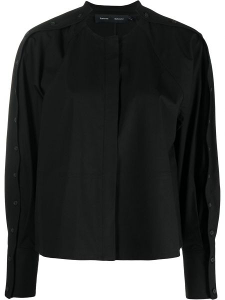 Μπλούζα με κουμπιά Proenza Schouler μαύρο
