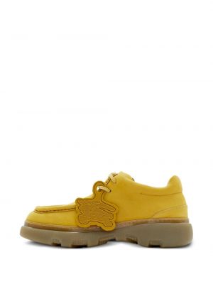 Zamšādas derbija stila kurpes Burberry dzeltens