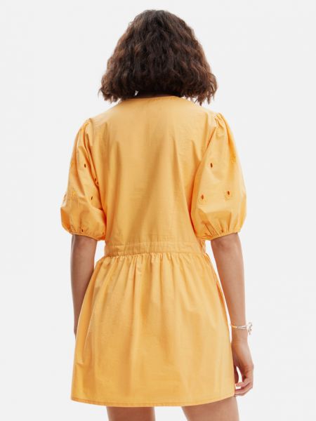 Sukienka Desigual pomarańczowa